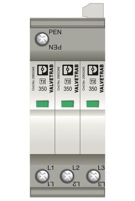 2905339 VAL-SEC-T2-3C-350-FM Phoenix Contact Protector contra sobretensão de tipo 2 com 5-250V AC