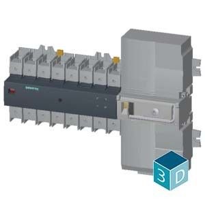 PLC 3KC6434-2TA20-0TA3 ATSE com controlador integrado 1-0-2 4 polos ATSE 40-160A