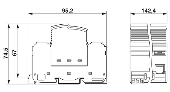 2905421 FLT-SEC-P-T1-3S-350/25-FM Tipo 1 2 Protector combinado contra sobretensões para o seu benefício
