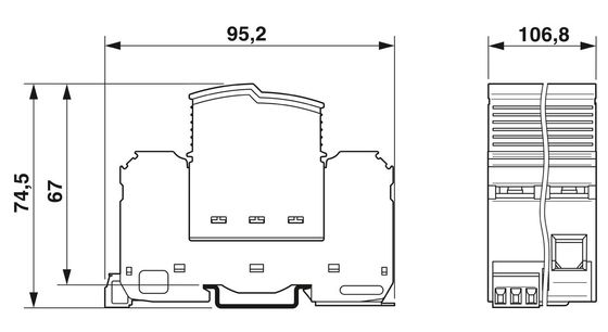 FLT-SEC-T1 T2-3C-350/25-FM Tipo 1 2 Protector contra sobretensão combinado 3 polos Tensão nominal 350V