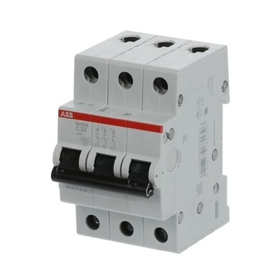 MCB SH203-C32 Interruptor de circuito em miniatura 3P C 32A Tensão nominal 220