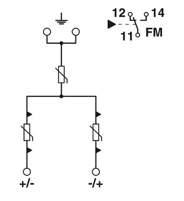 2905640 VAL-MB-T2 1500DC-PV/2 V-FM Protector contra sobretensões tipo 2 4 polo com e desempenho