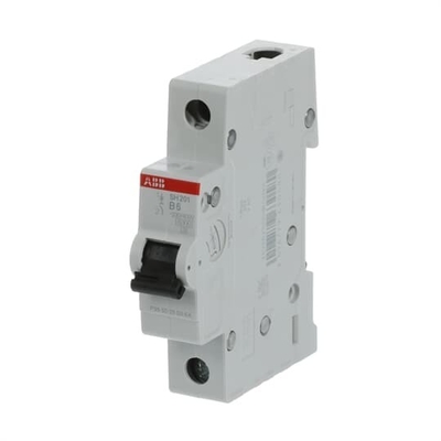1P SH201-B6 Interruptor em miniatura B 6 A para sistema de distribuição elétrica