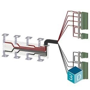Kit de alimentação de 4 polos para 3KC ATyS g ATSE 250A 3KC9831-1 Peças sobressalentes e acessórios