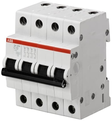 MCB SH204-D1 Interruptor de circuito em miniatura 4P 1A D Frequência nominal Hz 50 BCD Curva D