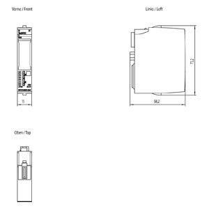 6ES7131-6BH01-0BA0 Módulo de entrada digital ET 200SP DI 16X24VDC ST para controlo industrial