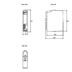 Módulo de entrada analógica HF 8xRTD/TC 2-WIRE para Siemens ET 200SP PLC 6ES7134-6JF00-0CA1 AI
