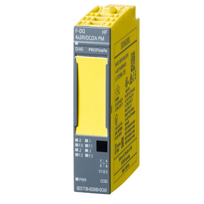 PLC 6ES7136-6DB00-0CA0 F-DQ HF 4x24VDC/2A Módulo eletrónico para automação industrial