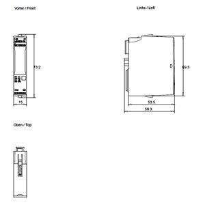 PLC 6ES7136-6DB00-0CA0 F-DQ HF 4x24VDC/2A Módulo eletrónico para automação industrial