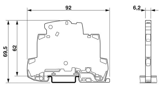 2906848 TTC-6-TVSD-C-24DC-PT-I Protector contra sobretensão com tensão nominal de 24 V CC