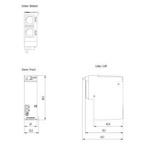 6ES7193-6AR00-0AA0 ET 200SP BusAdapter RJ45 Host Bus Adapter para integração perfeita