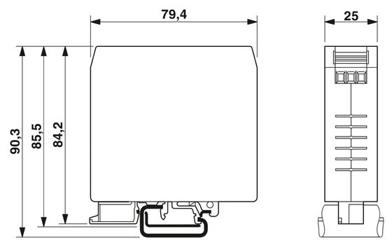Contacto Phoenix NEF 1-3 Filtro EMC 50Hz 60Hz de classificação de tensão para melhor controle de ruído