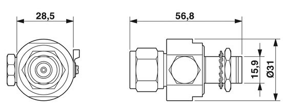 Voltagem nominal 2801051 CN-UB-280DC-3-SB Protector Phoenix contra ondas de contato e com 2 polos