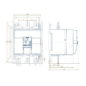 350-500A Tamanho S12 3RU5176-5HB1 CT Relé de sobrecarga para montagem única Classe 10 PROTECTIVA
