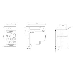 Proteção do motor Instalação isolada 90.00 x 104.00 x 48.00MM Relé de sobrecarga selado 11...16 A Tamanho S00