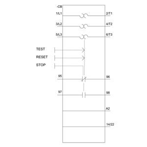 3RU6116-1BB1 Relé de sobrecarga para protecção do motor Tamanho S00 Classe 10 Carga de contacto 11...16 A