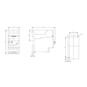 Selado 50,00 x 115,00 x 104,00 mm Relé de sobrecarga PLC 34...40 A Tamanho S0 Classe 10
