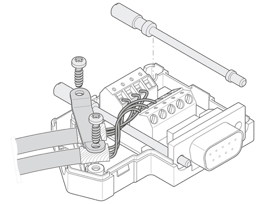 Conector de autocarro Phoenix Contact D-SUB SUBCON-PLUS F2 2799490 para transferência estável de dados