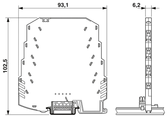 Protector contra sobretensão de 2 polos de corrente contínua de 24 V 2804678 LIT 4-24 para supressão de sobretensão de contacto Phoenix