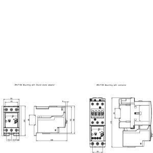 49.00 x 102.00 x 102.00MM Sellado 3RU7136-4DB0 Relé de sobrecarga 3RU7 Tamanho S2 para industrial