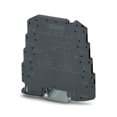 24 V DC Voltagem nominal Protector de sobretensão de 2 polos 2804649 LIT LIT 4X1-24 por Phoenix Contact