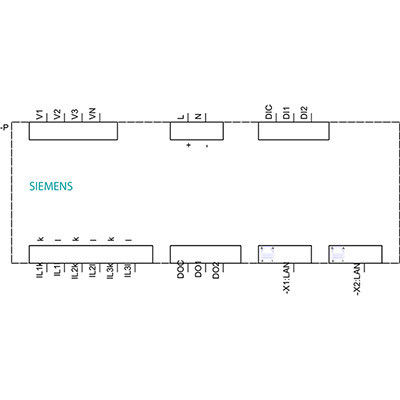 7KM PAC3220-1BA01-1EA0 Display Panel padrão do dispositivo de medição para monitorização de potência
