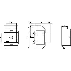 3KD0230-2KG20-3 Dispositivos básicos de desconexão do eixo do interruptor 3 polos BG 01 3KD0 Tamanho do quadro 1