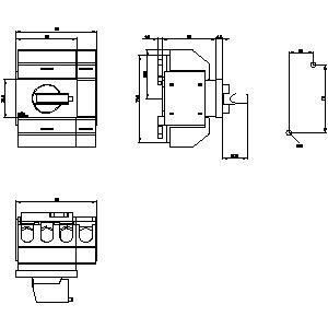 PLC 3KD0242-2KG20-3 Dispositivos básicos desconectando o eixo do interruptor de 4 polos Operação estável