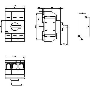 PLC de desempenho preciso 3KD0332-2LG20-3 Dispositivos básicos de desconexão do eixo do interruptor