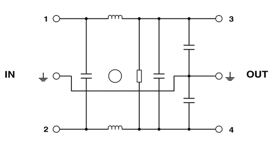 240V AC L-N 50Hz 60Hz Frequência nominal do centro Filtro EMC para Phoenix Contacto NEF 1-3