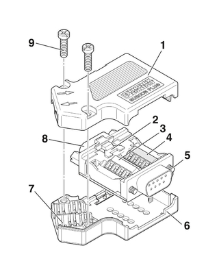 2708999 SUBCON-PLUS-CAN/SC2 Phoenix Contact D-SUB Bus Connector para fácil instalação