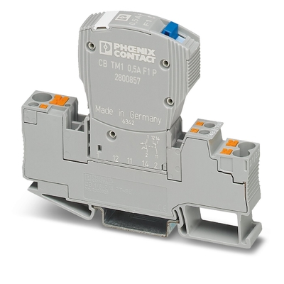 Conexão Phoenix TM1 6A F1 P Dispositivo magnético térmico Disjuntor de circuito 50V DC 5 polos