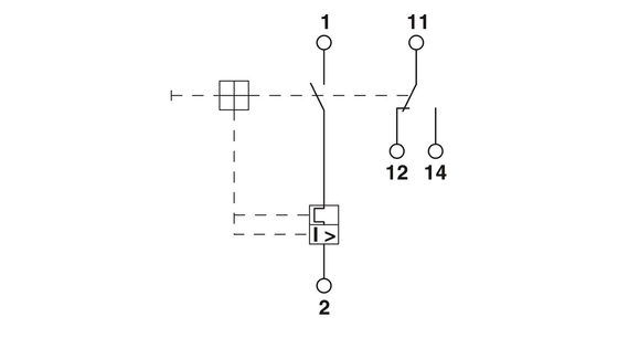 Conexão Phoenix TM1 6A F1 P Dispositivo magnético térmico Disjuntor de circuito 50V DC 5 polos