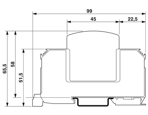 2858564 VAL-MS 320/3 1 Contacto Phoenix Tipo 2 Protector contra sobretensões 4 Polo 230 V AC