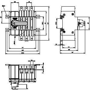 SENTRON 3KD até 1600 A Dispositivos básicos Desconectador para PLC 3KD2632-2ME10-0