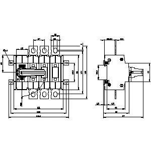 Siemens 3KD3232-0NE10-0 Dispositivos básicos Interruptor de desconexão para SENTRON 3KD até 1600 A
