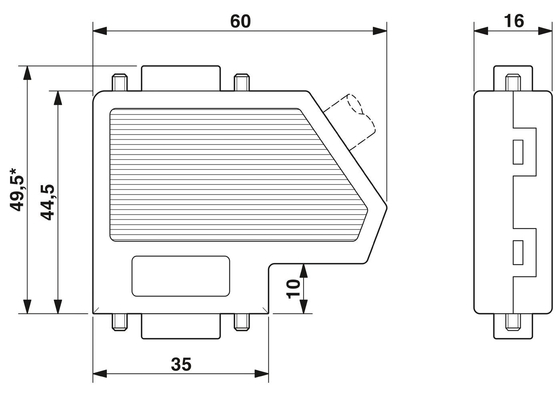 Conector de autocarro D-SUB para industrial