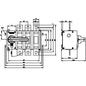 3KD3832-0PE10-0 Dispositivos básicos Desconectador para SENTRON 3KD até 1600 A por PLC