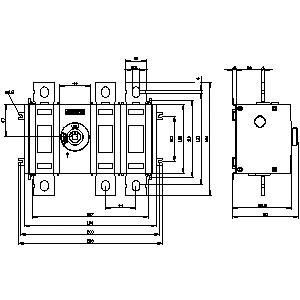 SENTRON 3KD até 1600 A Dispositivos básicos Desconectador com PLC 3KD4230-0PE20-0