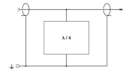 CN-LAMBDA/4-2.25-SB Protector contra ondas de contacto Phoenix com 3 polos e tensão nominal