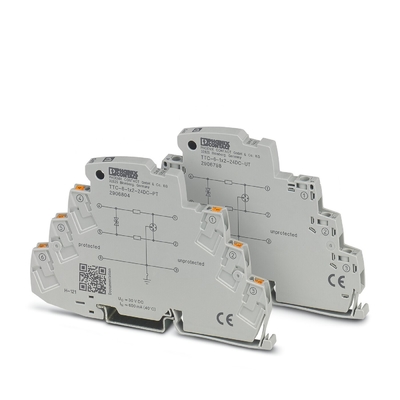 2 Protector contra sobretensão de pólo TTC-6-1X2-24DC-PT por Phoenix Contact para tensão nominal de 24 V DC