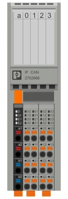 Nível de protecção IP20 Módulo de comunicação de contacto Phoenix AXL F IF CAN 1H para industrial