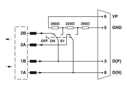 2313685 Contacto Phoenix Compressores de interfaces para peças de reposição industriais SUBCON-PLUS-PROFIB/90/PG/IDC