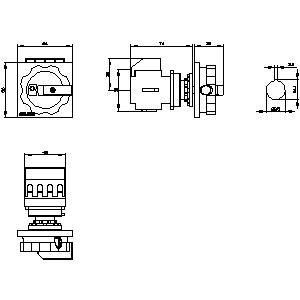 PLC 3LD2054-0TK53 Dispositivos básicos de desconexão de interruptor para isolamento elétrico duradouro