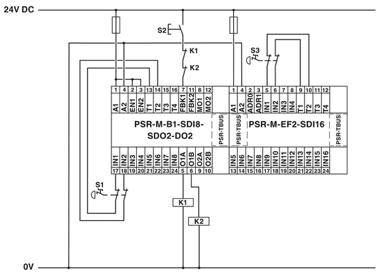Módulo de extensão PSR-M-EF2-SDI16-PI Optimize Voltage Relay com teoria de otimização