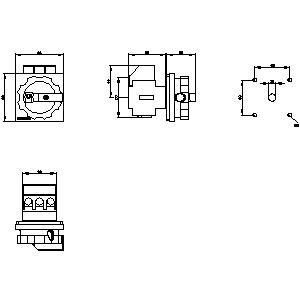 PLC 3LD2103-0TK53 Dispositivos básicos de desconexão de interruptor com fácil instalação