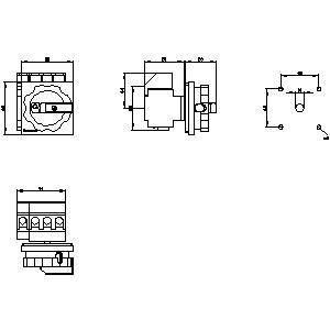 PLC 3LD2103-1TL51 Dispositivos básicos de desconexão do interruptor de distribuição de energia