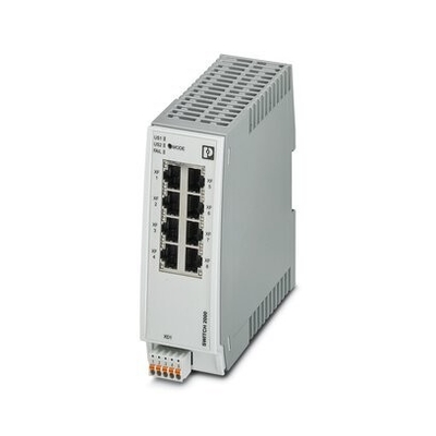 Phoenix Contact FL SWITCH 2208 Comutador Ethernet Industrial para Conectividade Sem Secções