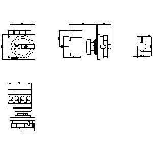 A chave para a eficiência industrial PLC 3LD2154-1TL53 Disconnecting Switch de dispositivos básicos