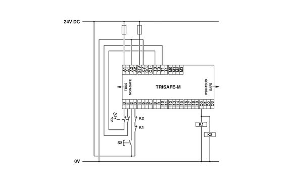 Módulo de Segurança de Contato Phoenix PSR-SPP-24DC/TS/M 67,5*112*114,5mm relés de acoplamento